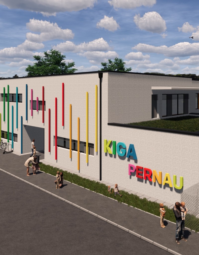 Visualisierung-Kindergarten-Pernau-DELTA-Architektur