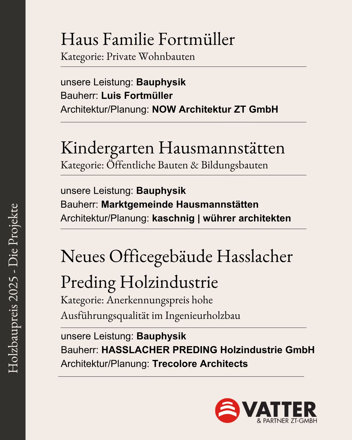 Vatter - Holzbaupreis