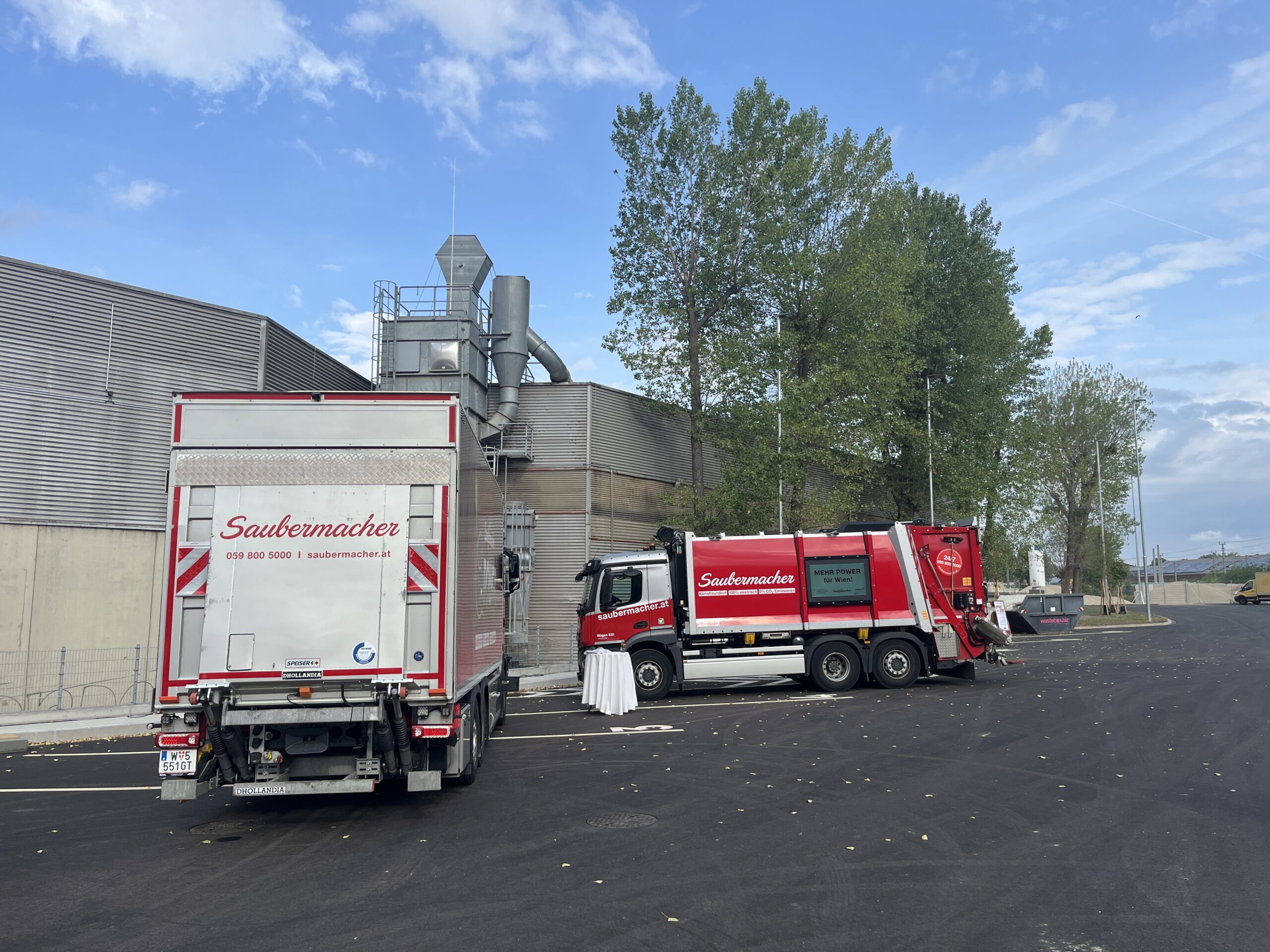 Ausbau der Ladeinfrastruktur für E-LKW von Saubermacher