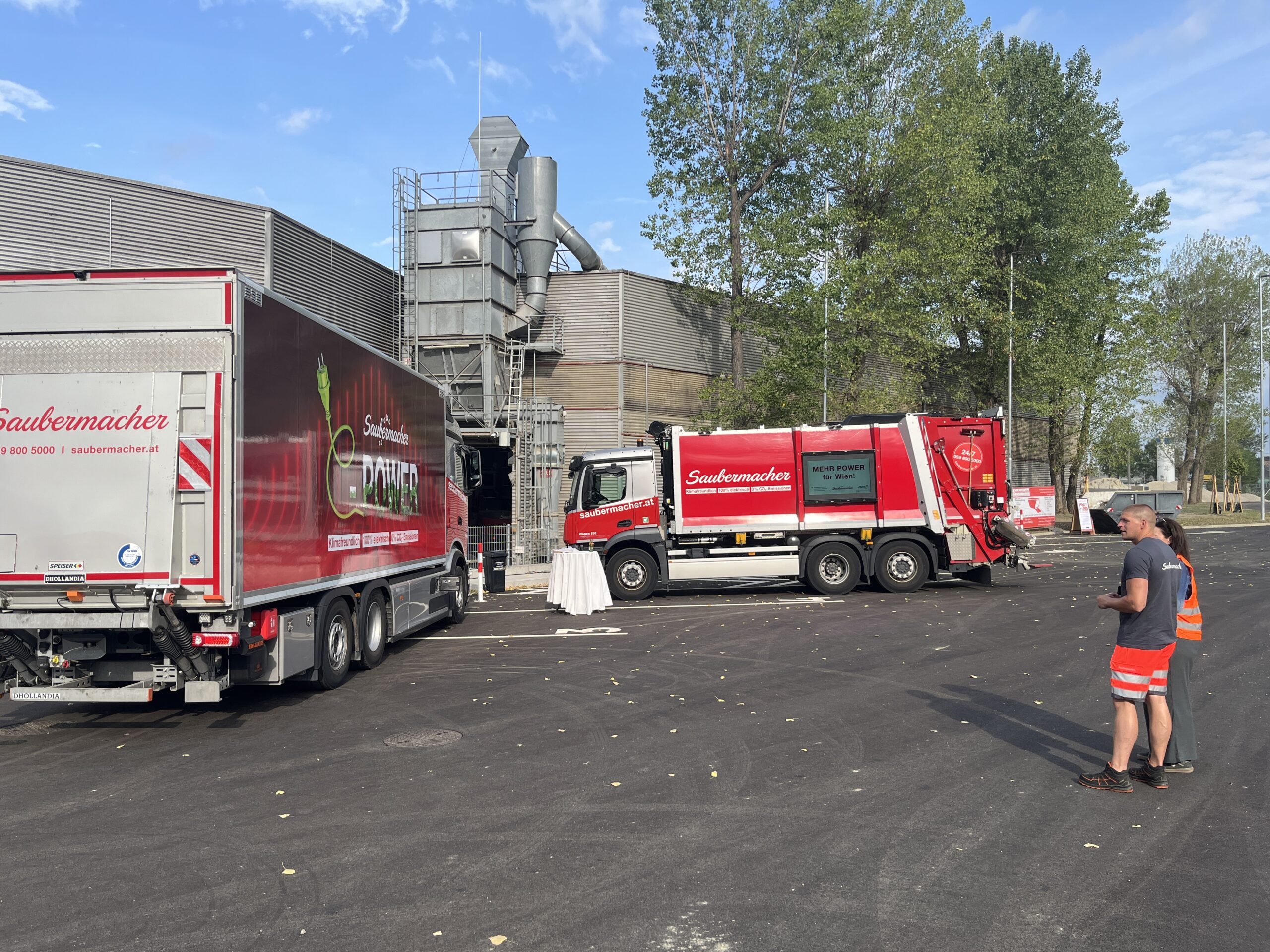 Ausbau der Ladeinfrastruktur für E-LKW von Saubermacher